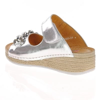Softmode - Sandy Wedge Mule Sandals, Silver 2