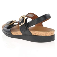 Strive Footwear - Amalfi Gold Buckle Sandals, Black 2