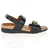 Strive Footwear - Amalfi Gold Buckle Sandals, Black 3