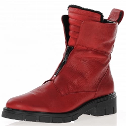 Ara - 23130 Front Zip Ankle Boot, Red