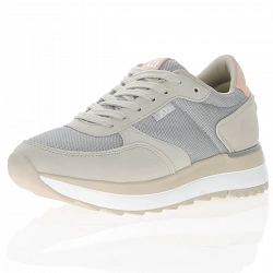 Xti - 43436 Casual Lace Up Trainer, Beige