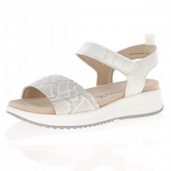 Caprice - Leather Sandals White - 28702