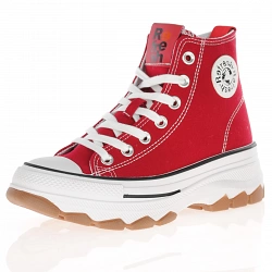 Refresh - Vegan Canvas Trainers Red - 171919