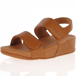Fitflop - Lulu Adjustable Leather Sandals, Tan