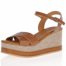 Oh My Sandals - Wedge Sandals Tan - 5473