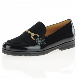 Gabor - Patent Leather Loafers Black - 041.97