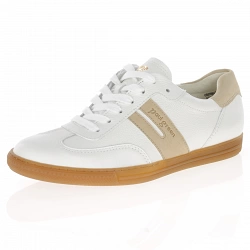 Paul Green - Leather Retro Trainers White - 5350