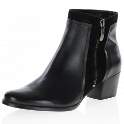 Regarde Le Ciel - Isabel-28 Block Heeled Boots, Black