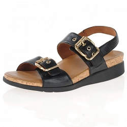 Strive Footwear - Amalfi Gold Buckle Sandals, Black
