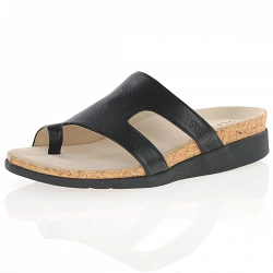 Strive Footwear - Savannah Toe Loop Wedge Sandals, Black