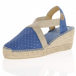 Toni Pons - Terra-ST Espadrille Wedge Sandals, Blue Denim