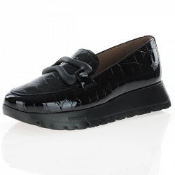 Wonders - 2430 Platform Loafers, Black Patent