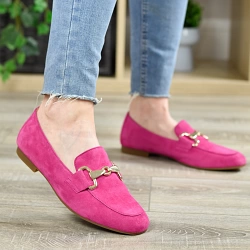 Gabor - Flat Suede Loafers Pink - 211.34