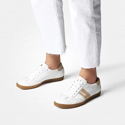 Paul Green - Leather Retro Trainers White - 5350