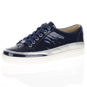 Caprice - Patent Leather Trainers Navy - 23654