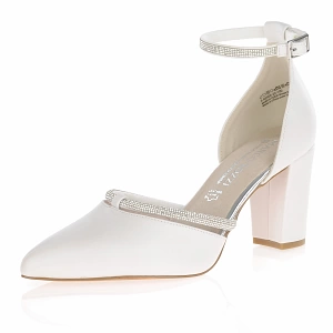 Marco Tozzi - Block Heeled Court Shoes White - 82404