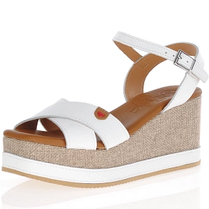 Oh My Sandals - Wedge Sandals White - 5473