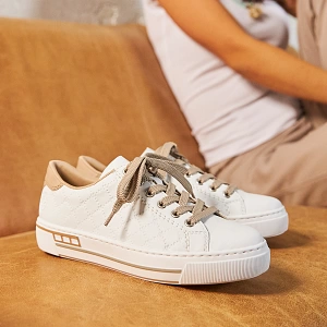 Rieker - Flat Laced Shoes White - L88W2-80