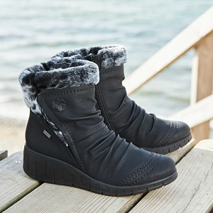 Rieker - Water-Resistant Ankle Boots Black - Y1361-00