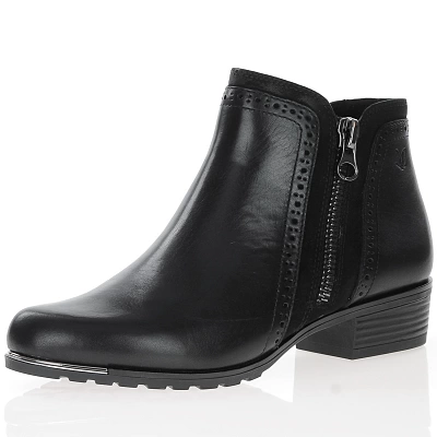 Caprice - Side Zip Ankle Boot Black - 25403 1
