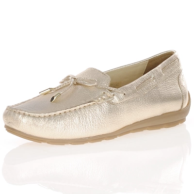 Ara - Flat Leather Loafers Gold - 19212 1