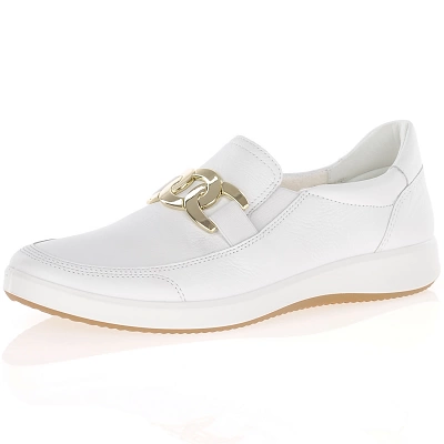 Ara - Roma Leather Loafers White - 23911 1