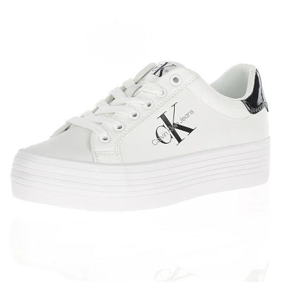 Calvin Klein - Flatform Leather Sneakers - Off White 1
