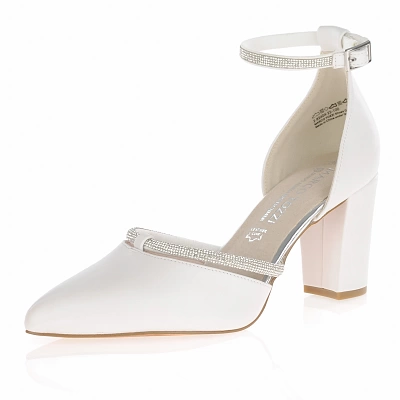 Marco Tozzi - Block Heeled Court Shoes White - 82404 1