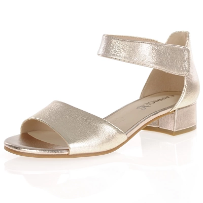 Caprice - Low Block Heel Sandals Platinum - 28212 1