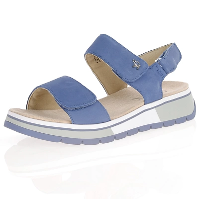 Caprice - Velcro Strap Sandals Jeans - 28705 1
