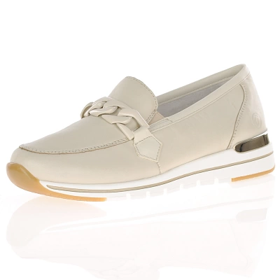 Remonte - Low Wedge Loafers Light Beige - R6711-60 1