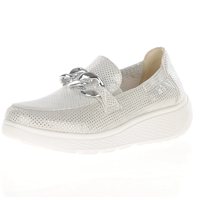 G-Comfort - Wedge Loafers Silver / White - S-2721 1