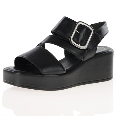 Gabor - Platform Wedge Sandals Black - 533.27 1