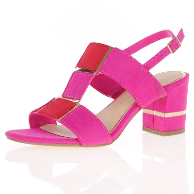 Marco Tozzi - Block Heeled Sandals Pink Combi - 28314 1