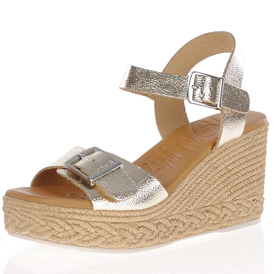 Oh My Sandals - High Wedge Sandals Gold - 5459 1