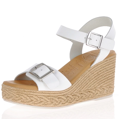Oh My Sandals - High Wedge Sandals White - 5459 1