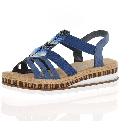 Rieker - Slingback Sandals Blue - V7909-12 1