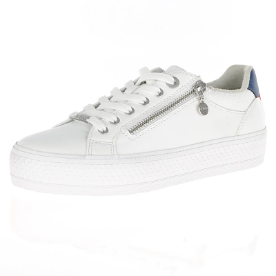 s.Oliver - Side Zip Trainers Off-White - 23600 1