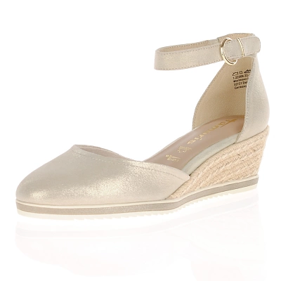 Tamaris - Low Wedge Shoes Champagne - 22309 1