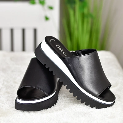 Gabor - Platform Mule Sandals Black - 613.27 1